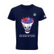 T-shirt Affiche Homme bleu marine